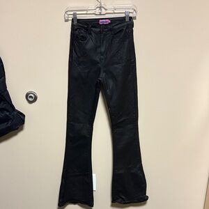 Edikted Black Pleather Pants